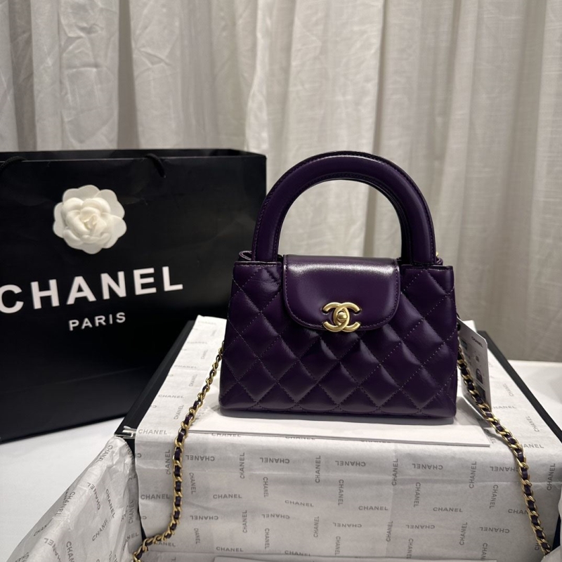 Ch*el top handle bags